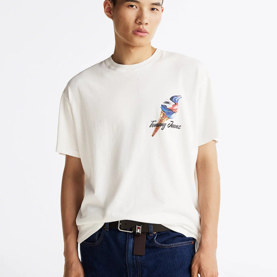 Tommy Hilfiger Ανδρική κοντομάνικη μπλούζα Back Logo Relaxed T-Shirt